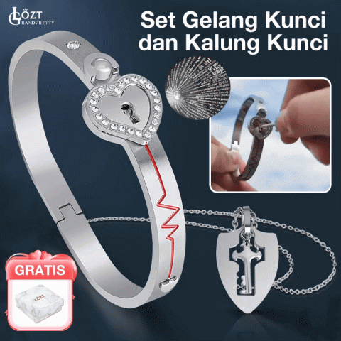 Set Gelang Kunci dan Kalung Kunci