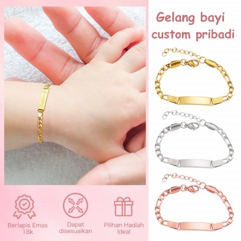 Gelang bayi custom pribadi