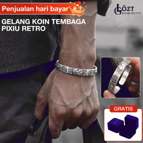 Gelang koin tembaga Pixiu Retro