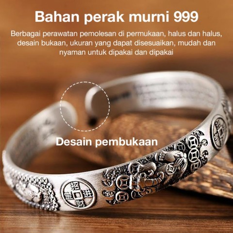Gelang koin tembaga Pixiu Retro