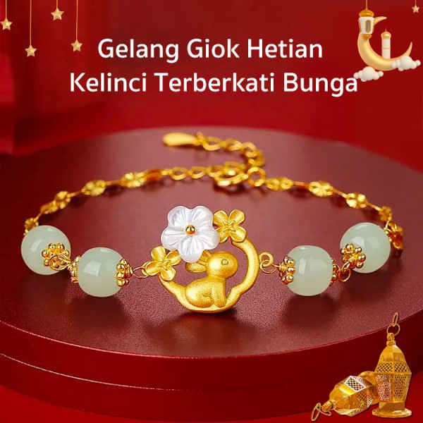 Gelang Kelinci Hetian Jade Blossom 2023 ..