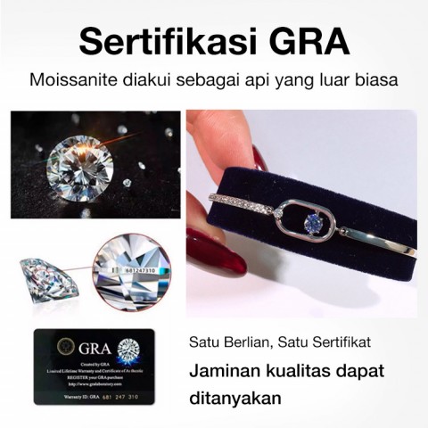 Gelang moissanite Tari Berkilau