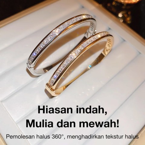 Gelang berbintang Moissanite
