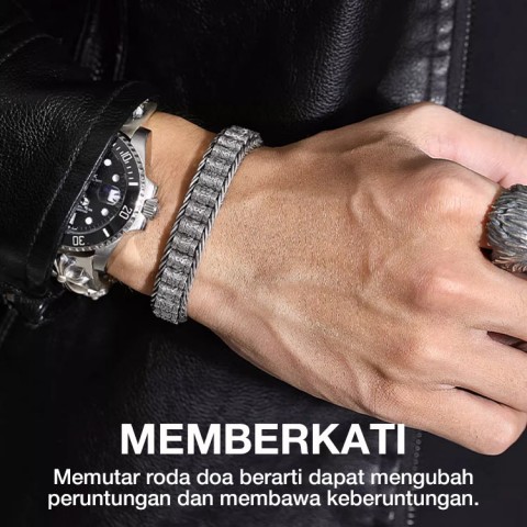 Gelang Perak 925 yang dapat diputar Passepartout