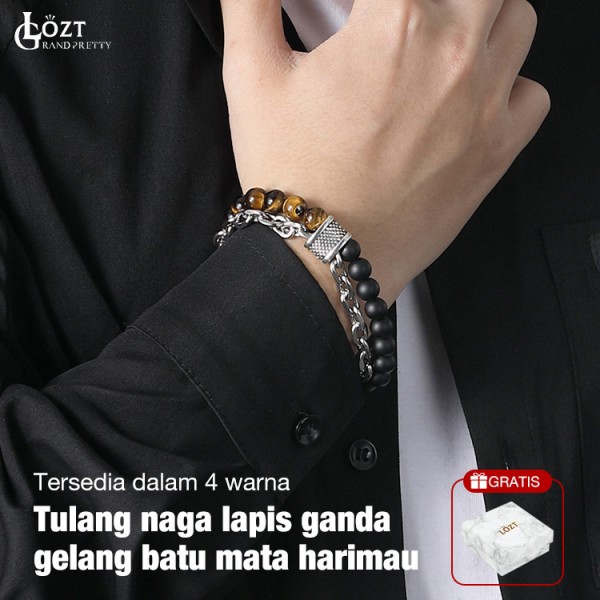 Gelang batu mata harimau tulang naga lap..