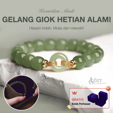 Gelang Giok Hetian Alami