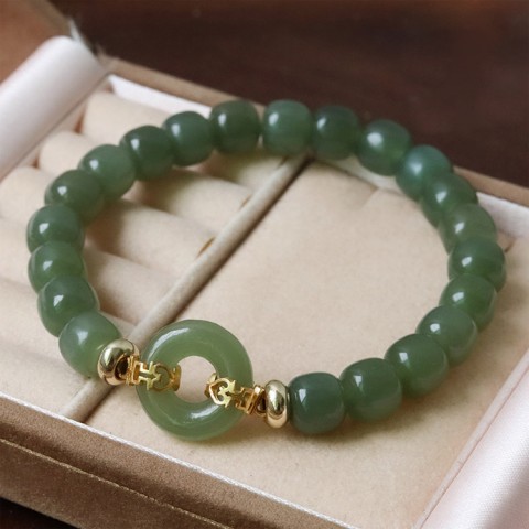 Gelang Giok Hetian Alami