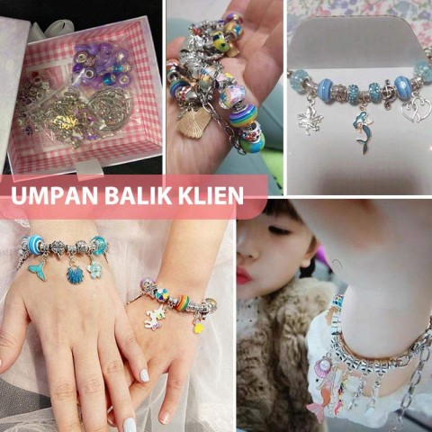 Kit Pembuatan Gelang Pesona DIY untuk Anak-Anak