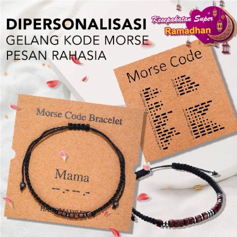 DIPERSONALISASI GELANG KODE MORSE PESAN RAHASIA