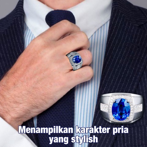 Cincin Batu Permata Biru