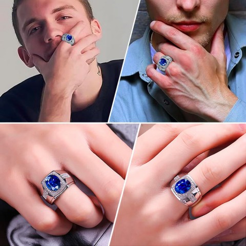 Cincin Batu Permata Biru