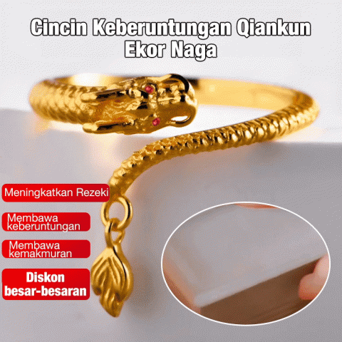 Cincin Keberuntungan Qiankun Ekor Naga