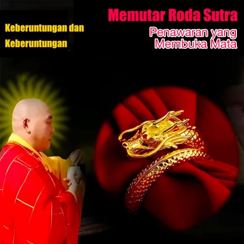 Cincin Keberuntungan Qiankun Ekor Naga