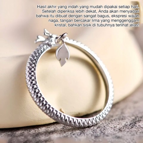 Cincin Keberuntungan Qiankun Ekor Naga