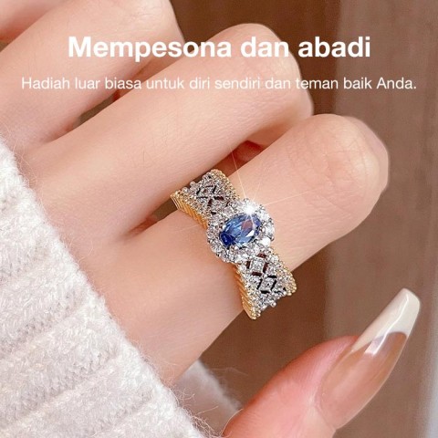 Cincin Batu Permata Berlian Emas