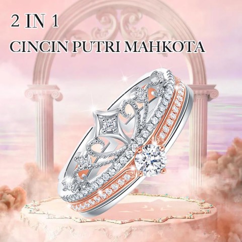 Cincin Putri Mahkota 2 in 1