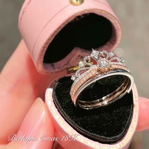 Cincin Putri Mahkota 2 in 1