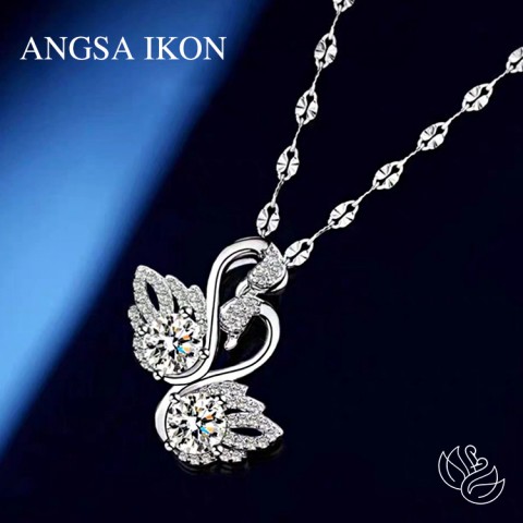 Kalung Angsa Ganda Emas Putih