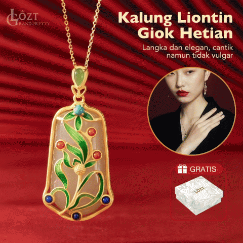 Kalung Liontin Giok Hetian