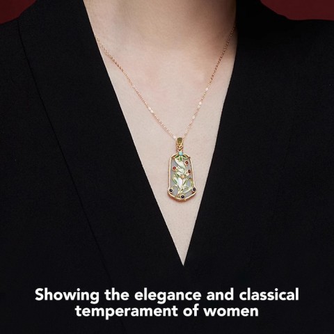 Kalung Liontin Giok Hetian