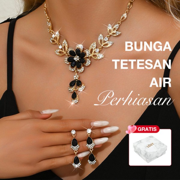 Perhiasan bunga tetes air..