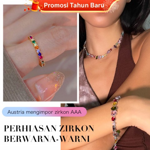 Perhiasan Zirkon Berwarna-warni