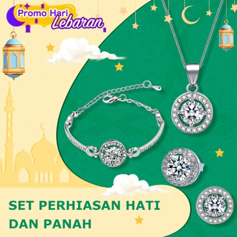 Set Perhiasan Hati dan Panah