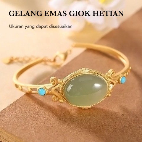 Gelang emas giok Hetian