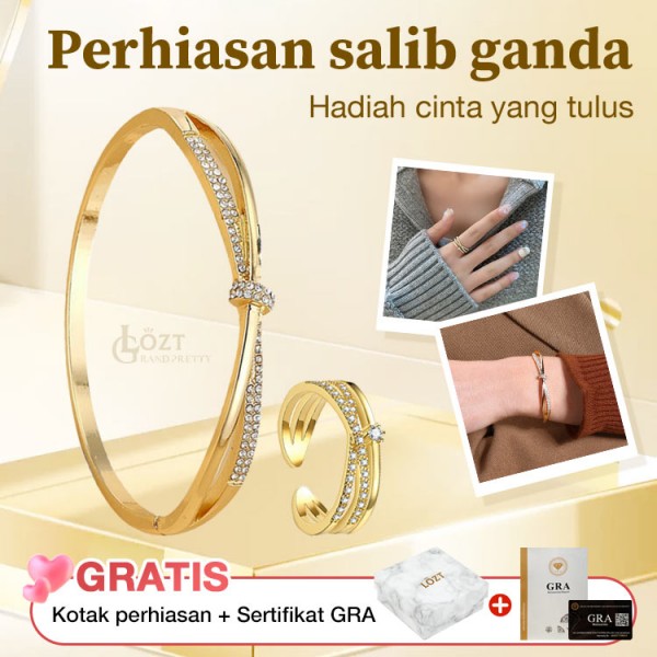 Perhiasan salib ganda..
