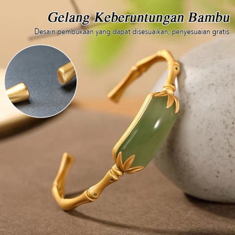 Set Perhiasan Giok BAMBU Mewah