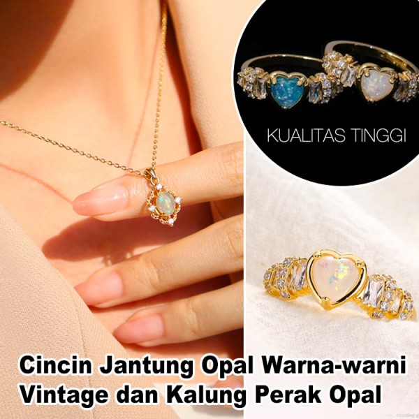 Set perhiasan Opal antik..