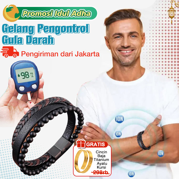 Promosi Idul Adha - cincin terapi magnetik gratis untuk waktu terbatas - Gelang Penurun Gula Darah Terapi Magnet Unisex - Pengiriman dari Jakarta