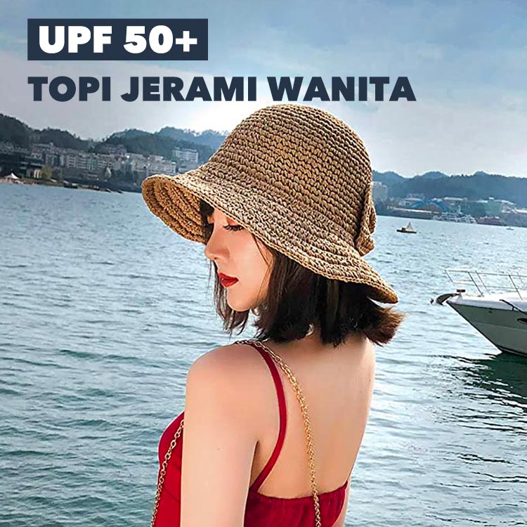 Topi Musim Panas Penuh Dan Busur---Potongan kedua hanya Rp100.000