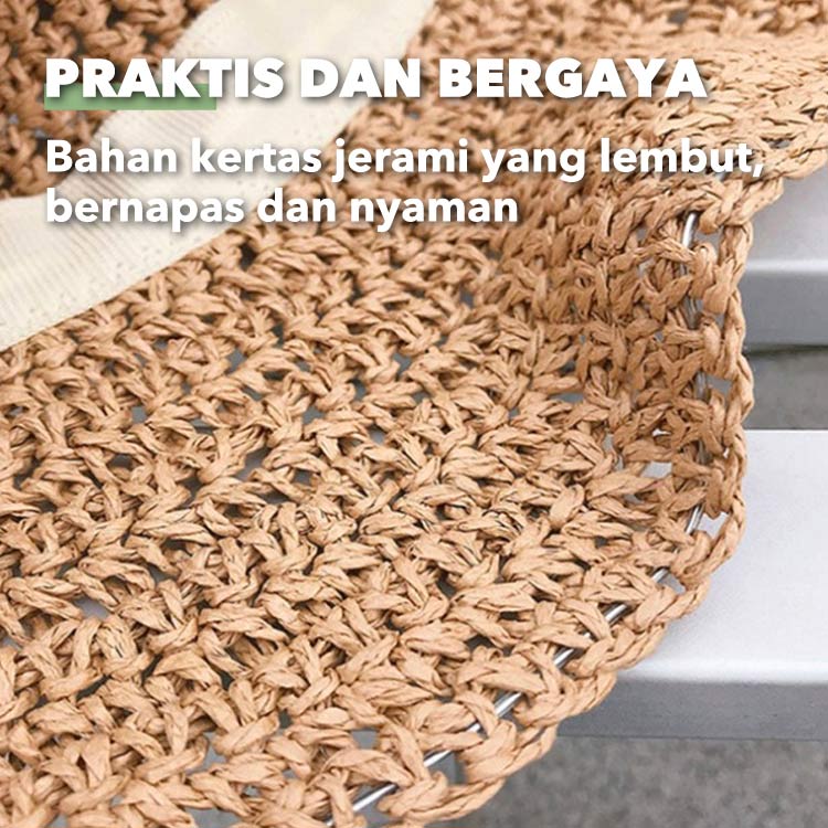 Topi Musim Panas Penuh Dan Busur---Potongan kedua hanya Rp100.000