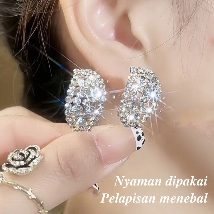 Promosi Ramadhan - Anting-anting Lingkaran Berlian - Kotak perhiasan cantik dibagikan secara gratis - Pengiriman gratis	