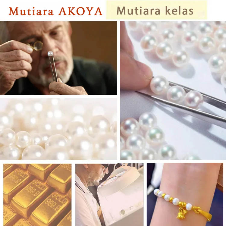 Gelang Mutiara Bunga Persik Lapis Emas 18K-Membawa Keberuntungan dan Kesehatan