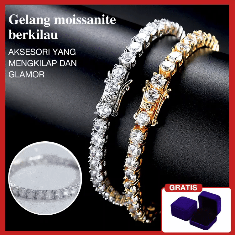 Promosi Ramadhan - Panjang gelang 8 inci. Kotak hadiah gratis. Bersertifikat GRA. Pengiriman dari Jakarta