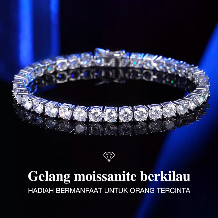 Promosi Ramadhan - Panjang gelang 8 inci. Kotak hadiah gratis. Bersertifikat GRA. Pengiriman dari Jakarta