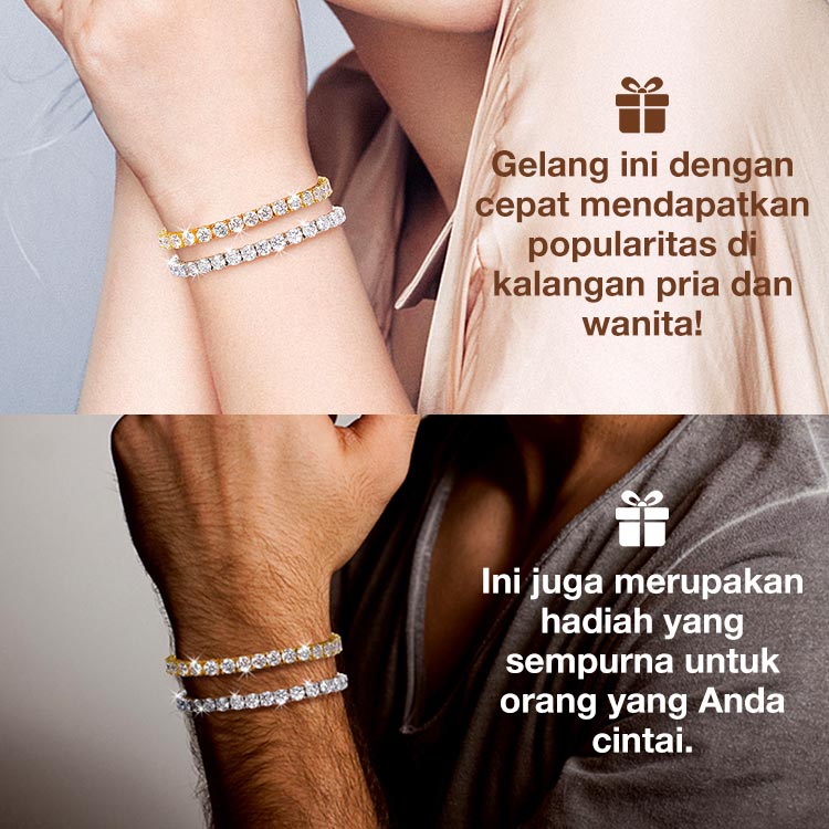 Promosi Ramadhan - Panjang gelang 8 inci. Kotak hadiah gratis. Bersertifikat GRA. Pengiriman dari Jakarta