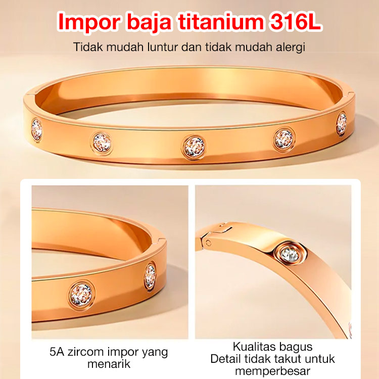 Yang kedua 100rb - Gelang Kesehatan Berlian Baja Titanium - Meningkatkan sirkulasi darah, meningkatkan penurunan berat badan dan meningkatkan metabolisme