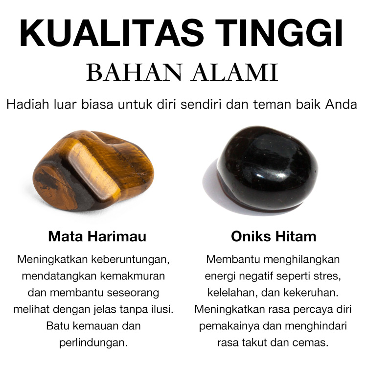 Hadiah Hari Ayah terbaik - Gelang Huruf Onyx Hitam 26 yang Dapat Disesuaikan - Karier yang sukses dan kesehatan yang baik - Kotak hadiah gratis
