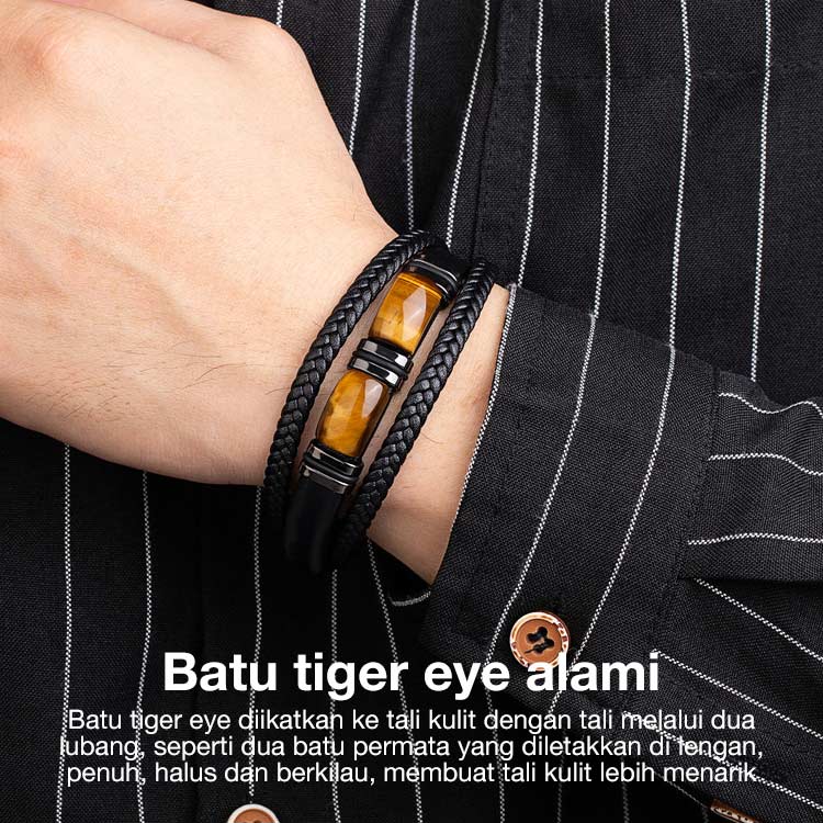 Promosi Ramadhan-Gelang Kulit Kepang Mata Harimau - Membawa kekayaan dan keberuntungan, mengusir energi negatif. Menstabilkan emosi, mengurangi kecemasan - Beli sekarang dapatkan kotak perhiasan gratis