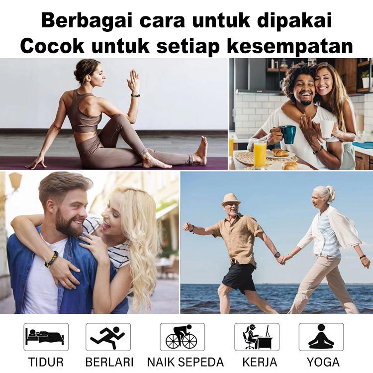 Perlindungan Tiga Kali Lipat Gelang Batu Akik Tiger Eye Alami-Beli 2 hemat Rp170000