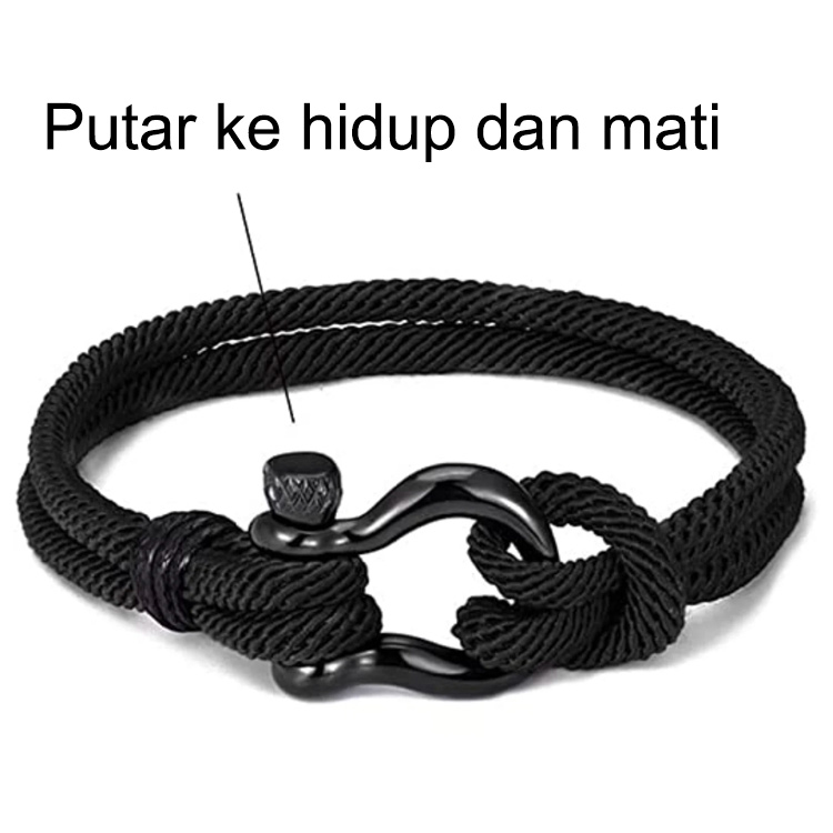 Hadiah terbaik untuk Ramadhan - Untuk Anakku Mencintaimu selamanya Nautical Gelang - Aku akan selalu bersamamu