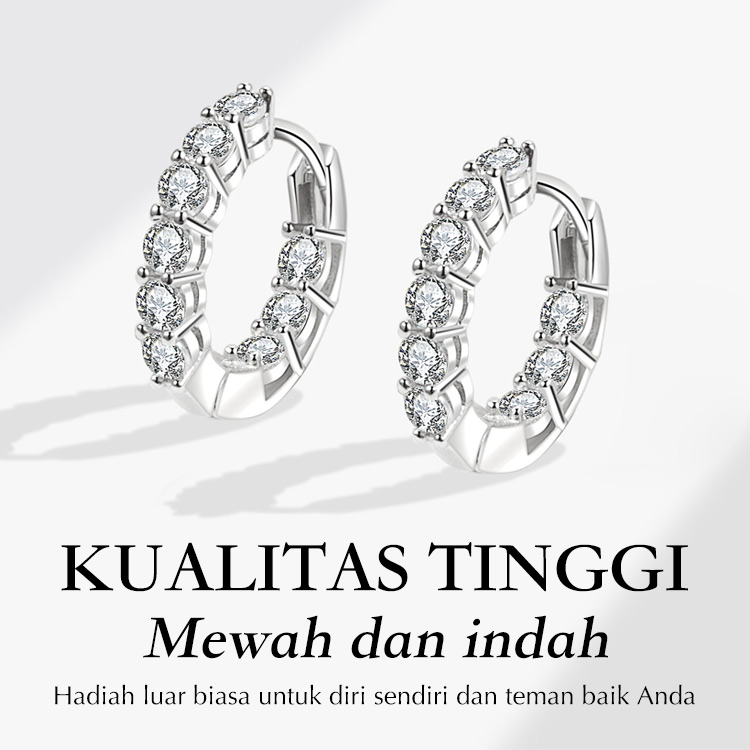 Promosi Tahun Baru, anting-anting zirkon mewah dan ringan, berkilau seperti berlian, sederhana dan elegan, menambah temperamen dan pesona Anda.