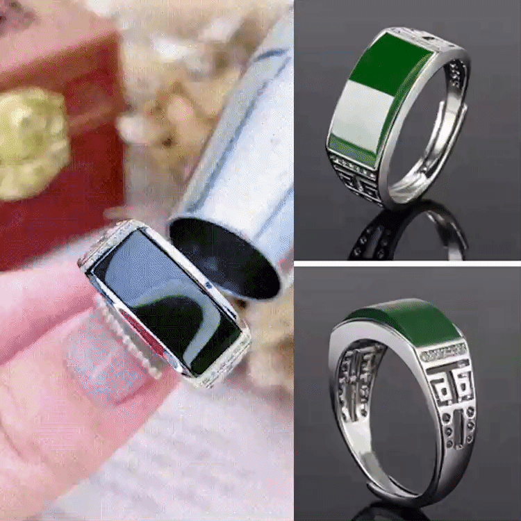 Cincin Giok Hetian yang Dominan