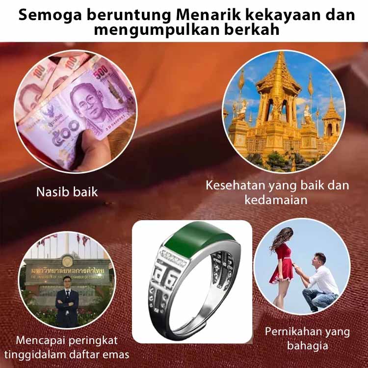 Cincin Giok Hetian yang Dominan