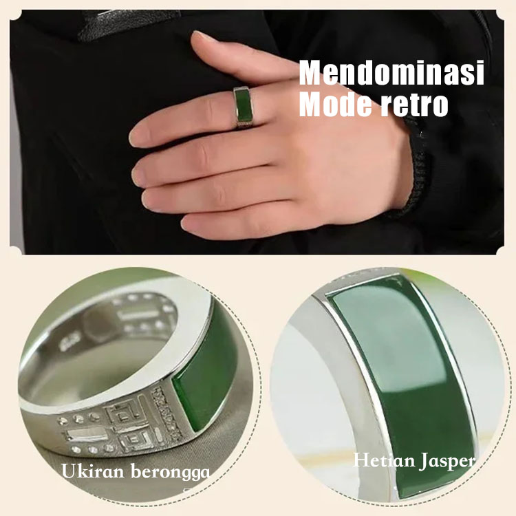Cincin Giok Hetian yang Dominan