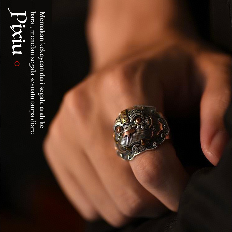 Yang kedua harganya hanya 70rb - Cincin Keberuntungan Feng Shui Pixiu - Memberi Anda Keberuntungan dan Keberuntungan - Kotak Perhiasan Gratis