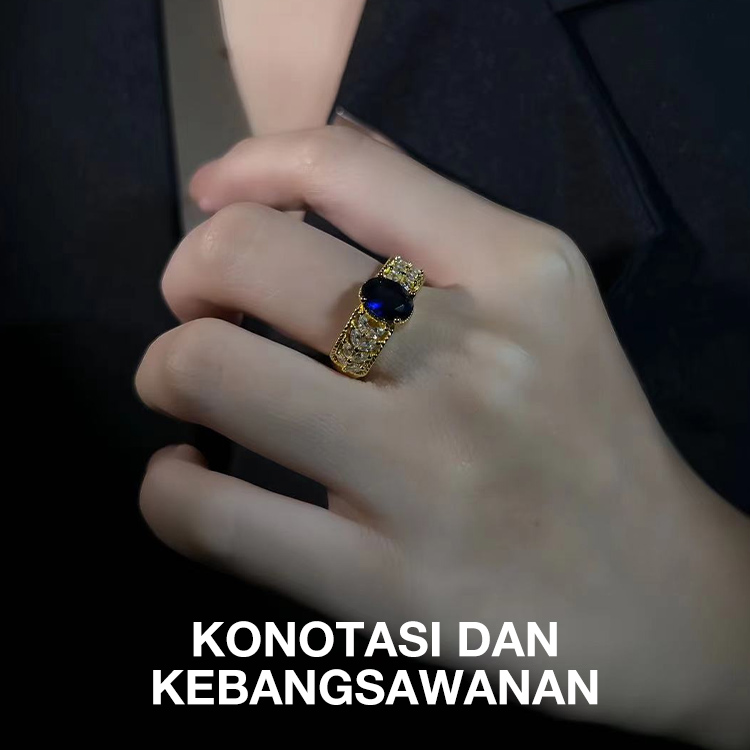 Penjualan Hari Kemerdekaan - Simbol Panen dan Harapan - Cincin Emas 18K Bentuk Bulir Gandum dengan Zirconia - Termasuk Kotak Hadiah Gratis